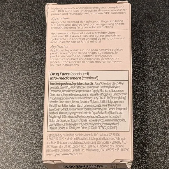 NEW PÜR 4-in-1 Skin Tint Mineral SPF 50, Caramel DP3 - Picture 5 of 7